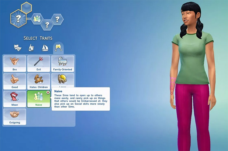 Sims 4 anime traits